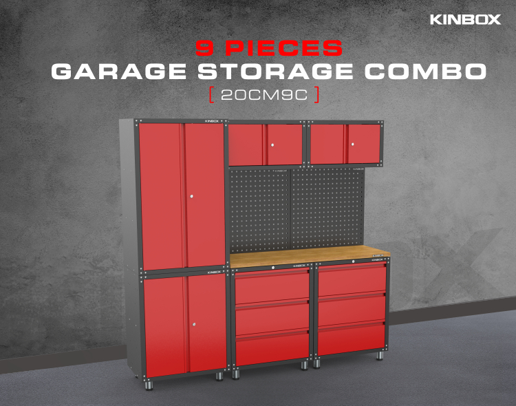 ワークショップ用の9個のメタルガレージワークベンチシステム